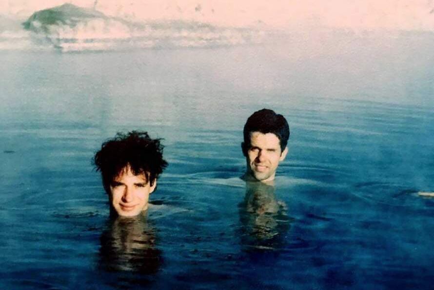 Gustavo Cerati junto al cantautor chileno Keko Yunge. 