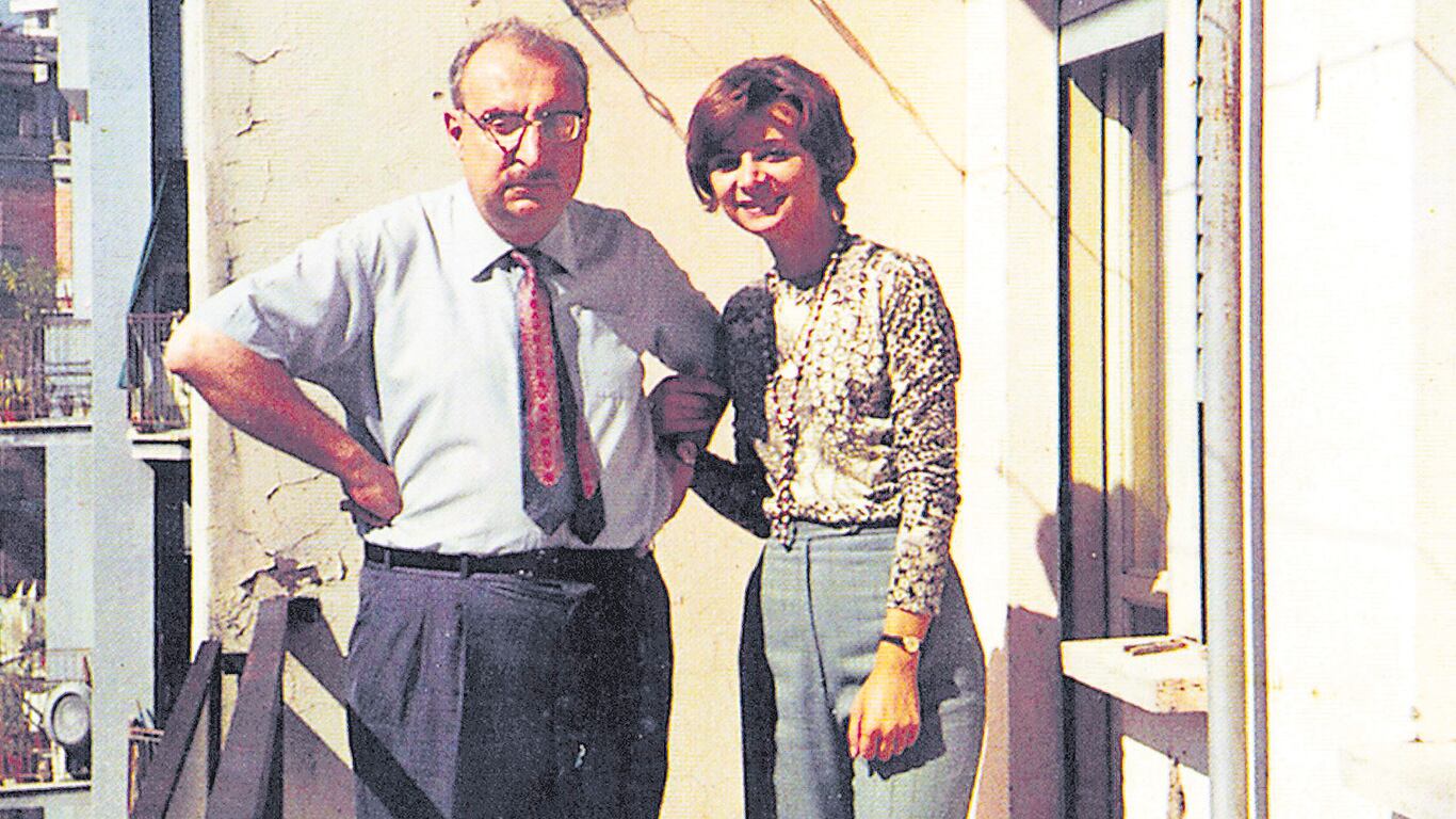 Giorgio Manganelli con su hija Lietta.