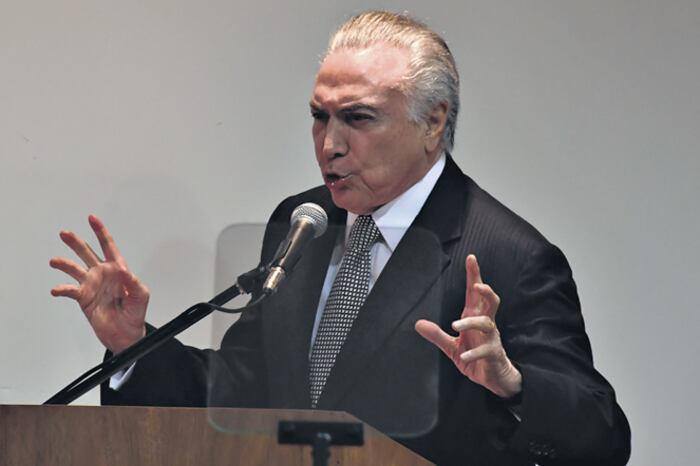 Temer lanzó un contraataque contra el fiscal Janot, a quien acusó de “atentar contra el país”.