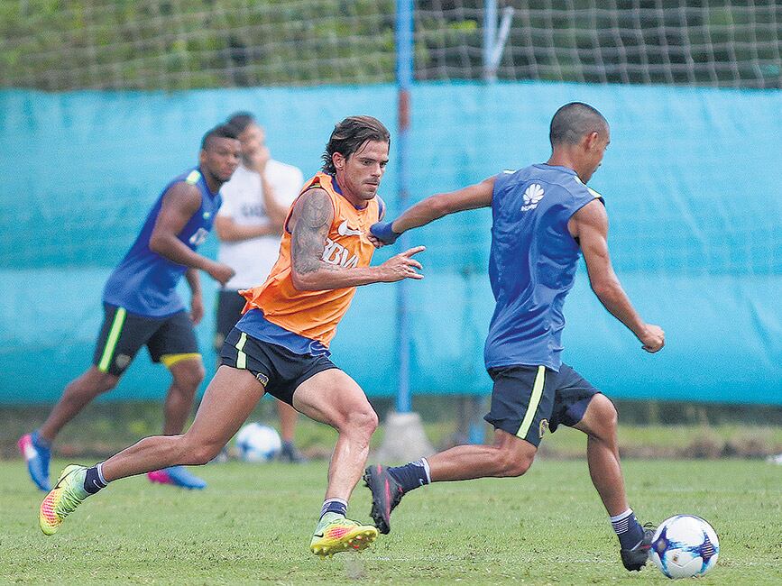 Gago se entrenó con normalidad durante el transcurso de la semana.