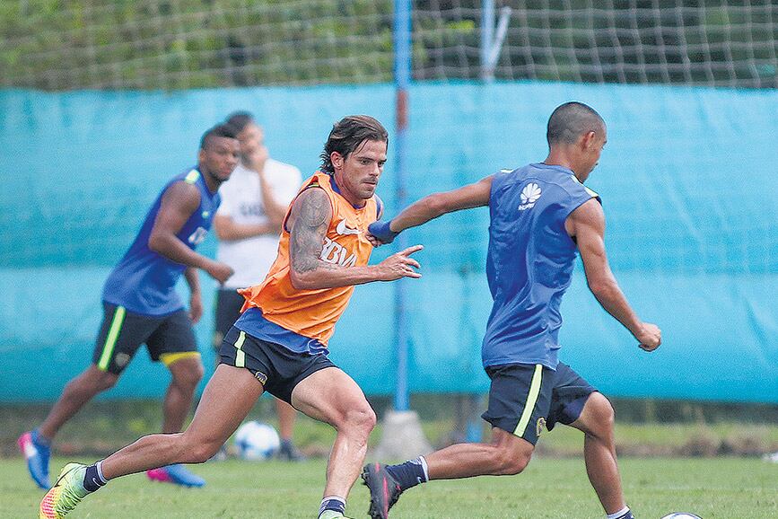 Gago se entrenó con normalidad durante el transcurso de la semana.