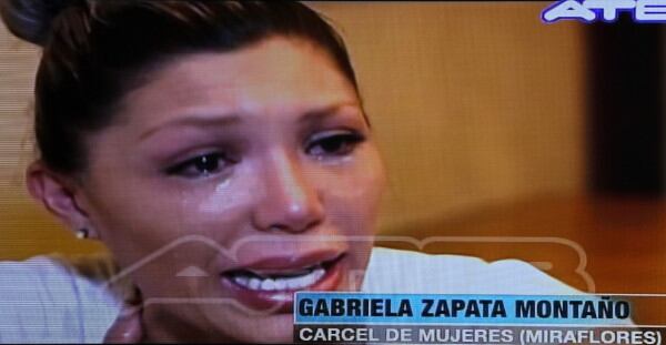Zapata habló desde la cárcel de Miraflores, donde está detenida por delitos económicos y por “falsedad ideológica”.