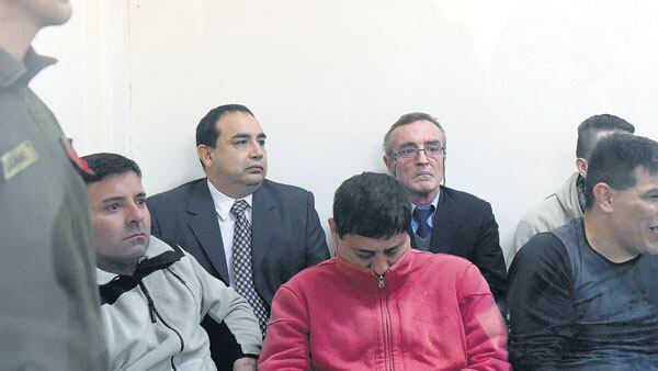 Tognoli (con lentes), durante el juicio federal sobre narcotráfico.