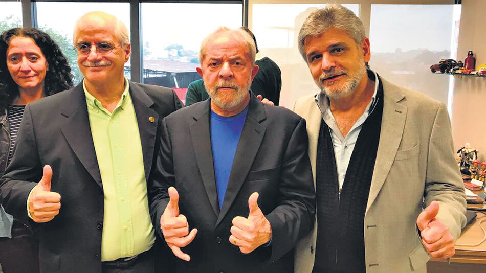 Jorge Taiana, Lula da Silva y Daniel Filmus en la apertura del Instituto Futuro.