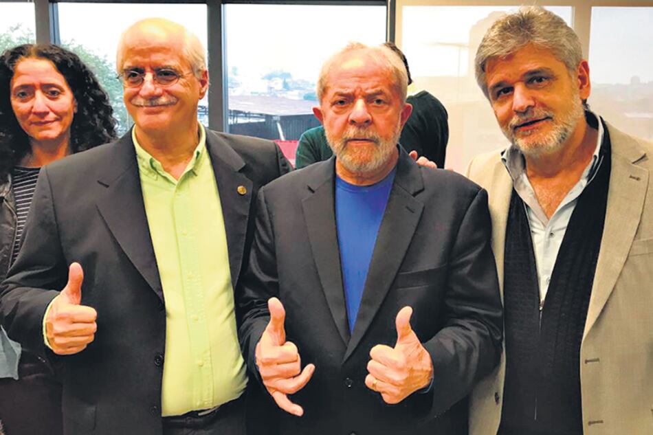Jorge Taiana, Lula da Silva y Daniel Filmus en la apertura del Instituto Futuro.