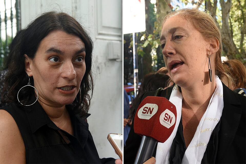 Gabriela Durruty, abogada de APDH y Nadia Schujman, de HIJOS. 