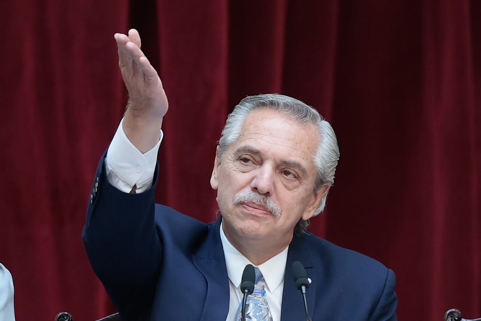 El presidente Alberto Fernández en la inauguración de las sesiones ordinarias del Congreso 2023.