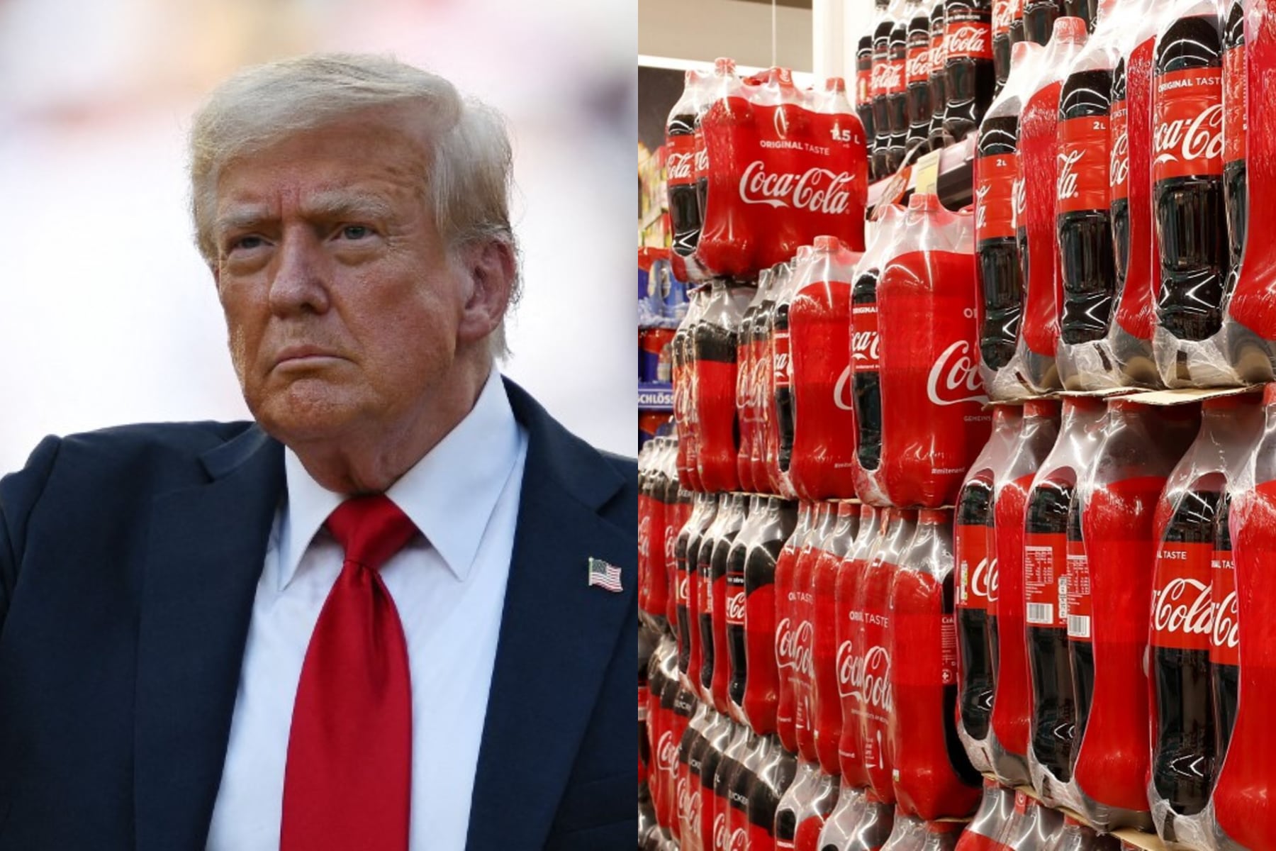 Trump llegó a un acuerdo con Coca-Cola para que sus bebidas sean más saludables en Estados Unidos