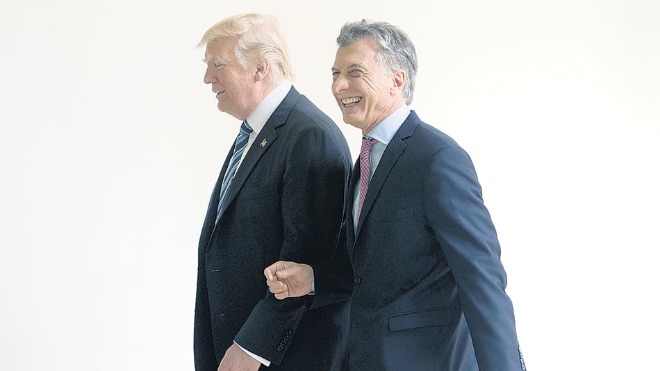Mauricio Macri se reunió con Donald Trump en la Casa Blanca en abril del año pasado.