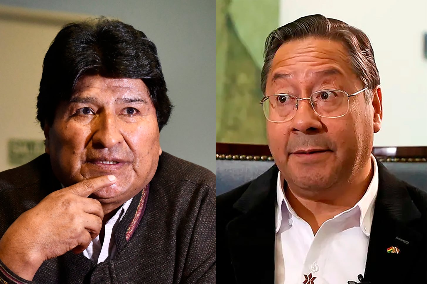 Evo Morales y Luis Arce.