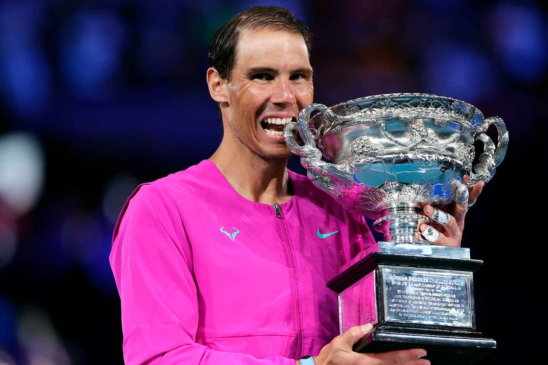 Rafael Nadal, campeón de la edición 2022 del Australian Open.