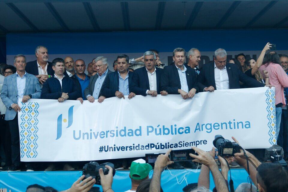 El encuentro de los rectores universitarios.