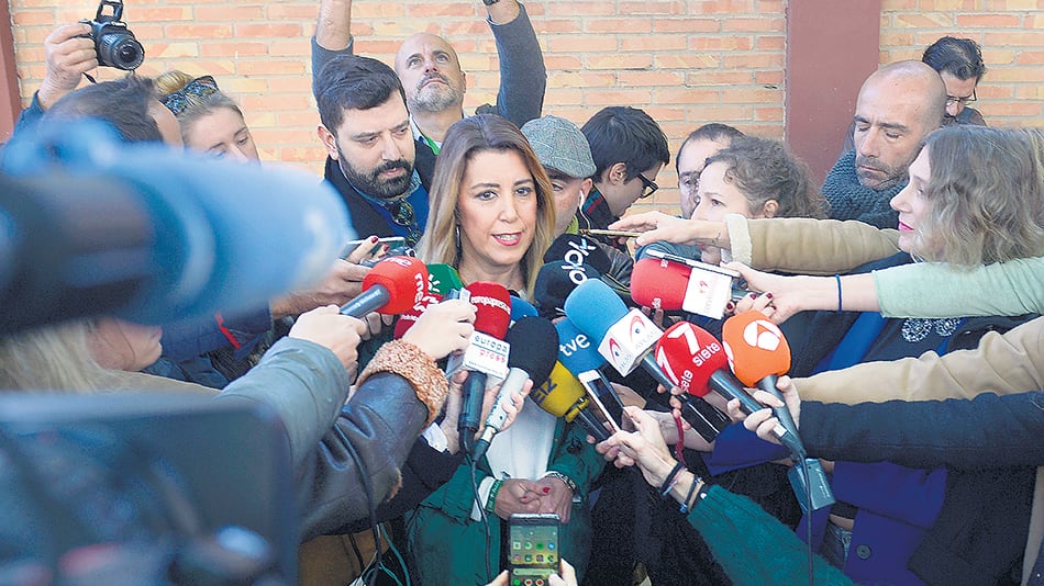 Susana Díaz llamó a todos los partidos a parar a la extrema derecha.