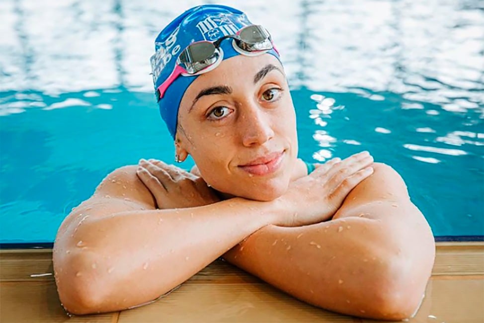 Julia Sesbastián, nadadora olímpica argentina.