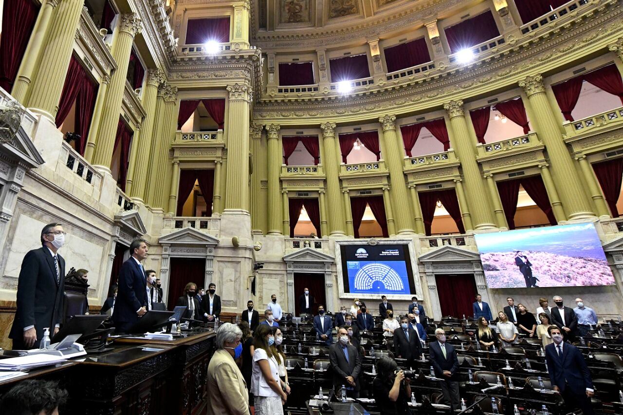 Sergio Massa a cargo del recinto en la Cámara baja.