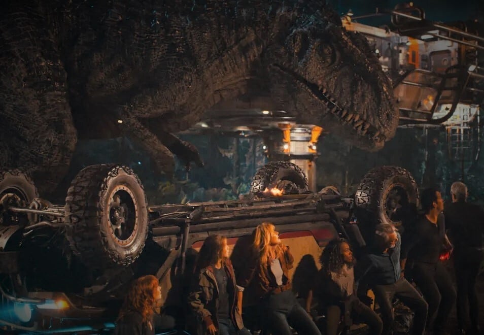 El director del film, Colin Trevorrow, describió a Giga como "una bestia que causa terror". Foto: Jurassic World Dominion