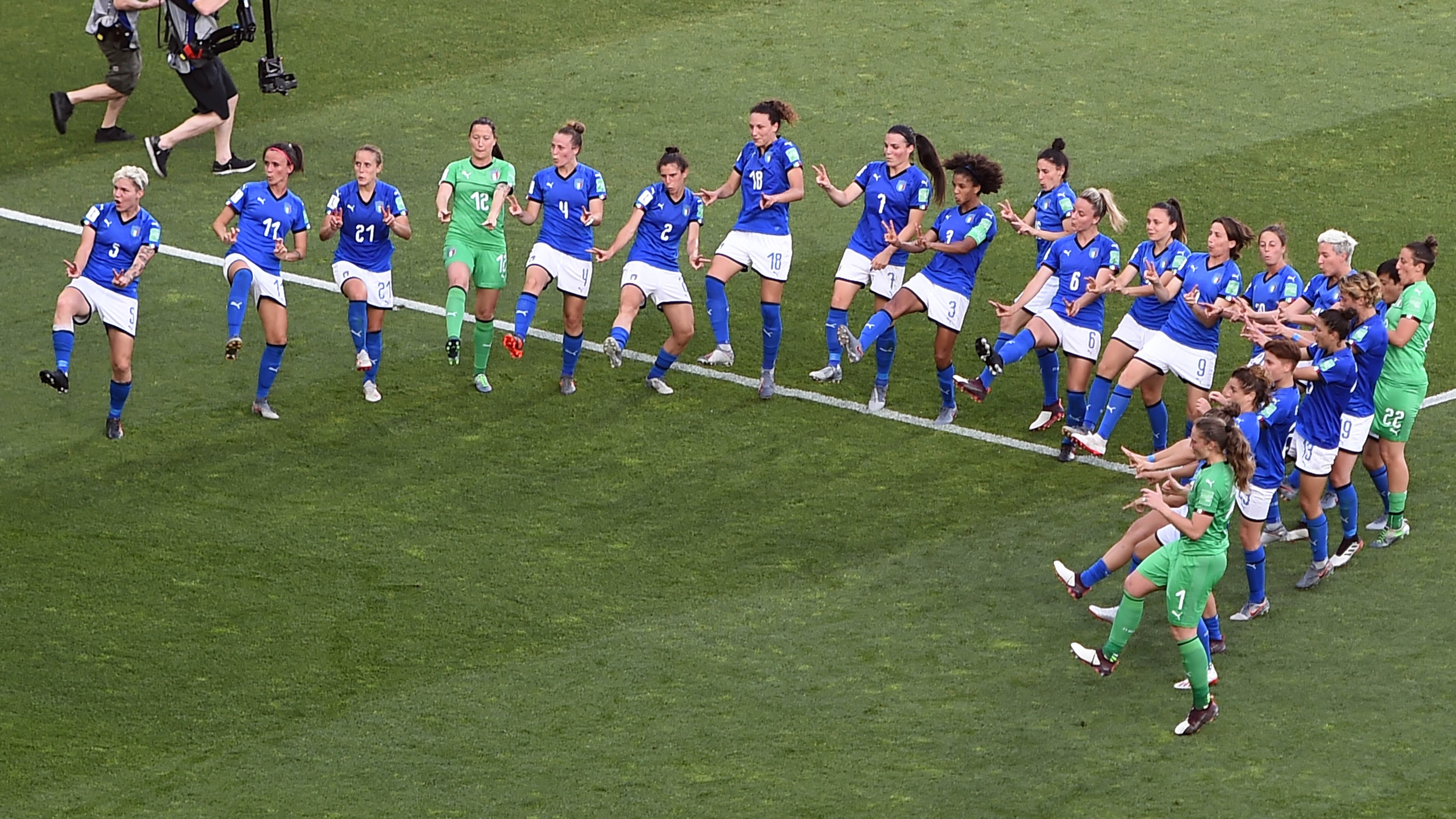 Festejo de Italia.