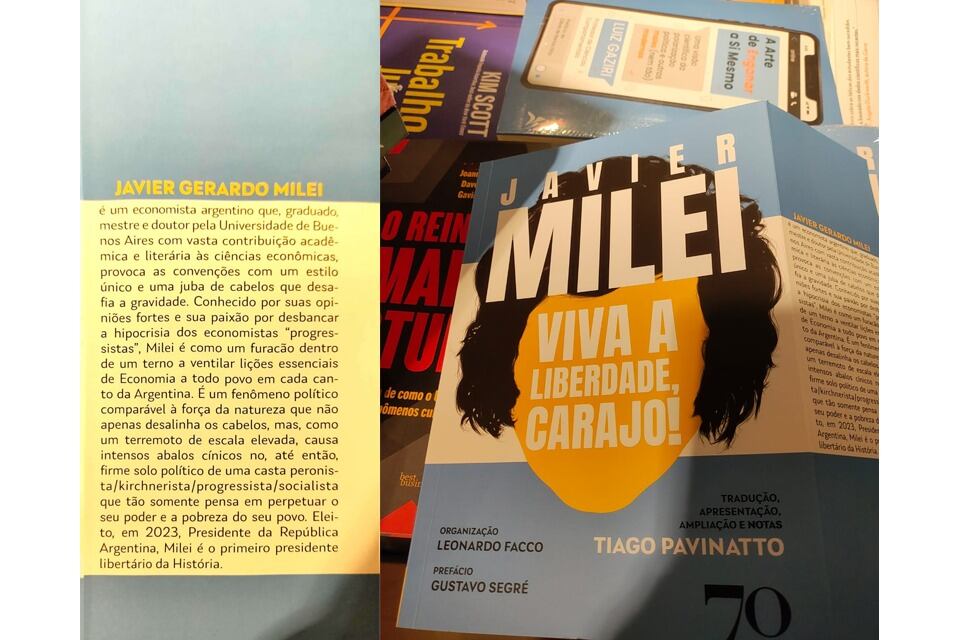 El libro que halló Pablo Alabarces, con Milei como graduado y doctorado en la UBA. 