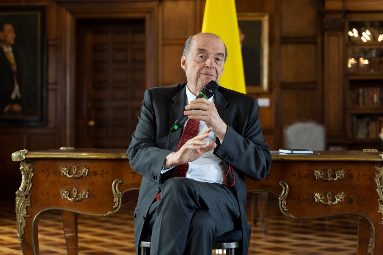 El canciller de Colombia, Álvaro Leyva, durante un encuentro este martes / Ministerio de Relaciones Exteriores de Colombia