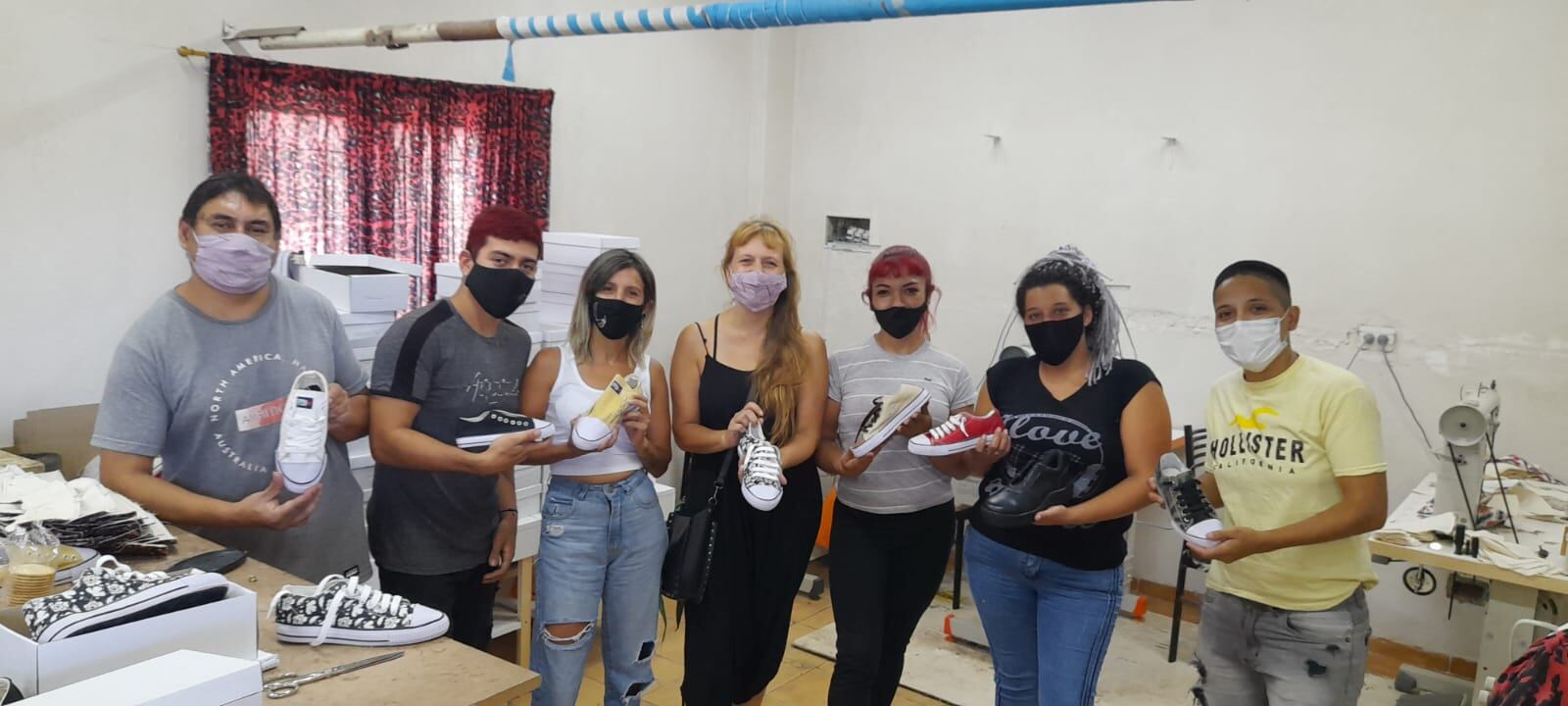 Se anotaron en el proyecto vecinos con oficio en el calzado y que ya estaban dentro del plan Potenciar.  