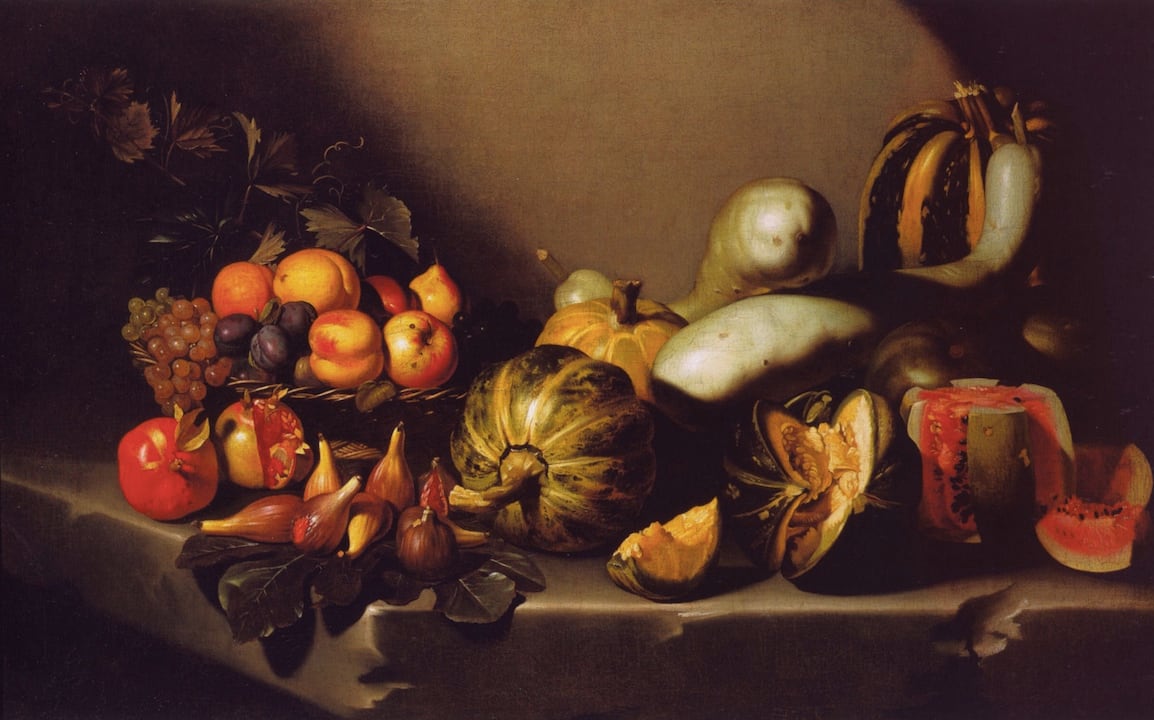 Caravaggio, "Naturaleza muerta con frutas" (1603)