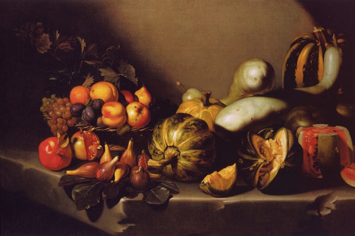 Caravaggio, "Naturaleza muerta con frutas" (1603)