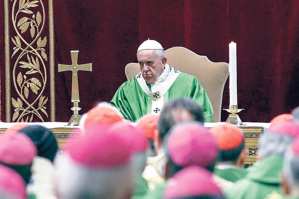 Francisco celebró una misa como cierre del encuentro contra los abusos sexuales en la Iglesia.