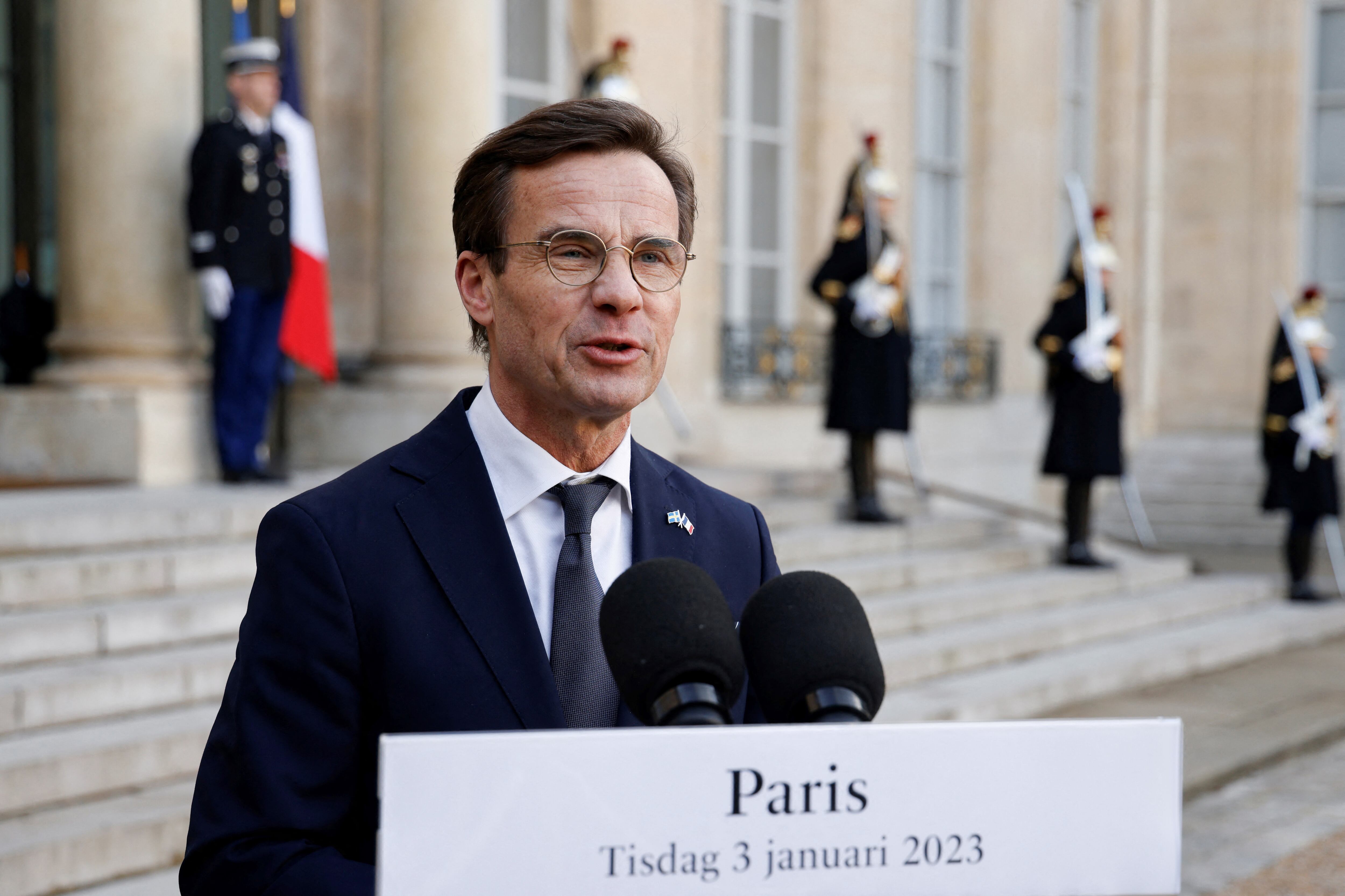 Ulf Kristersson, primer ministro de Suecia. Imagen: AFP.