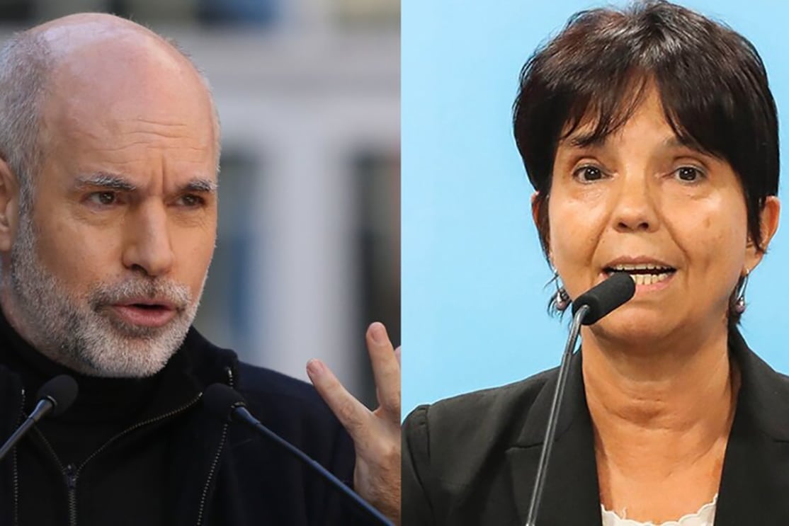 Horacio Rodríguez Larreta, jefe de gobierno porteño. Mercedes Marcó del Pont, titular de la AFIP.