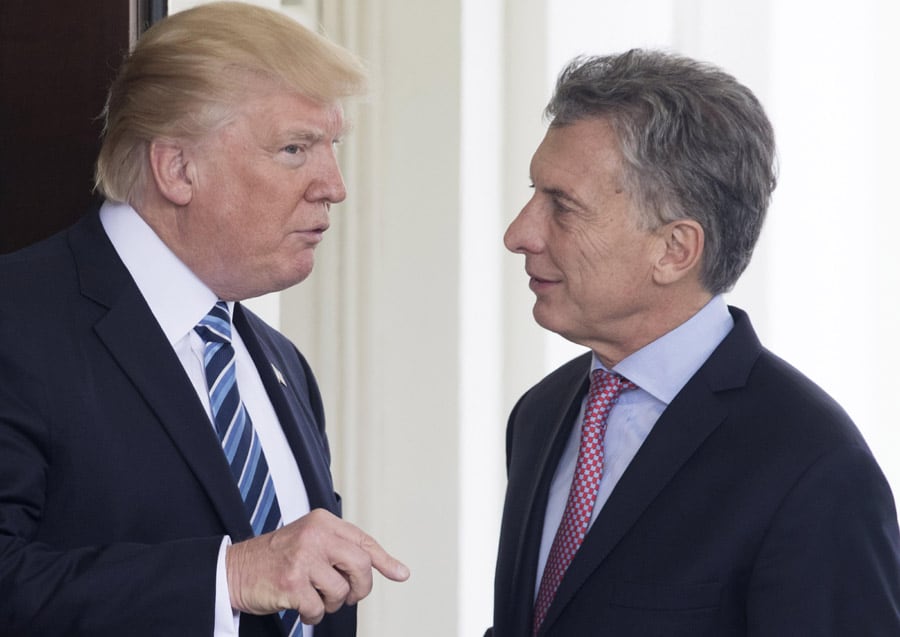 Donald Trump y Mauricio Macri, dos aliados en la ofensiva contra Venezuela.