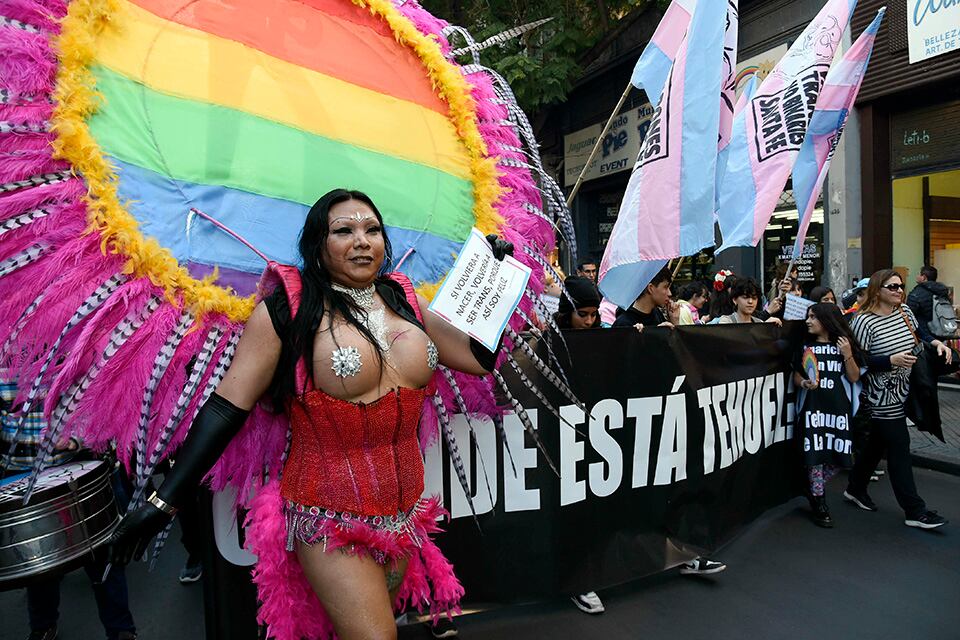 El martes hubo marcha contra los travesticidios en Rosario.