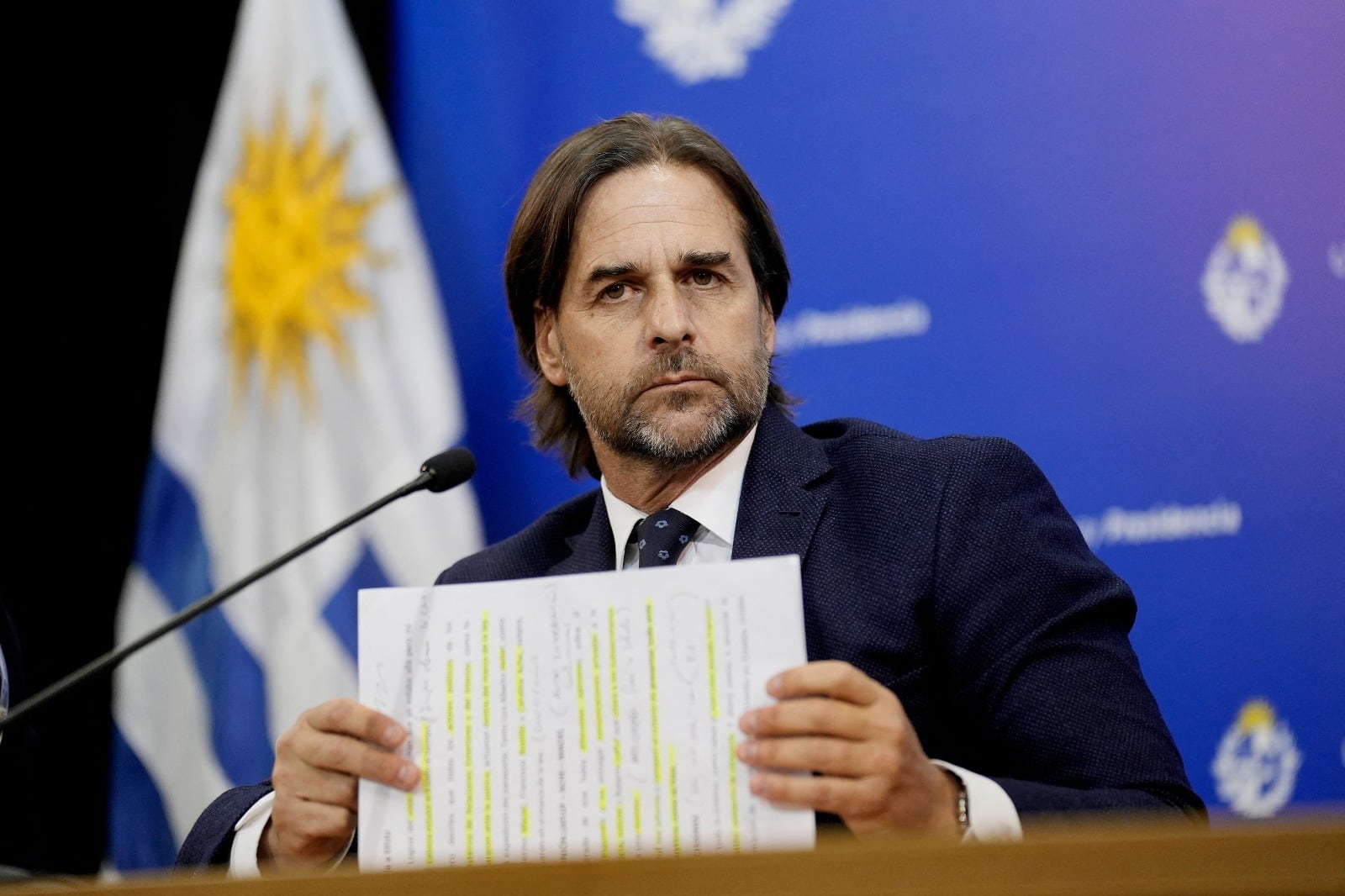 El presidente Lacalle Pou habló como si nada irregular hubiese pasado.