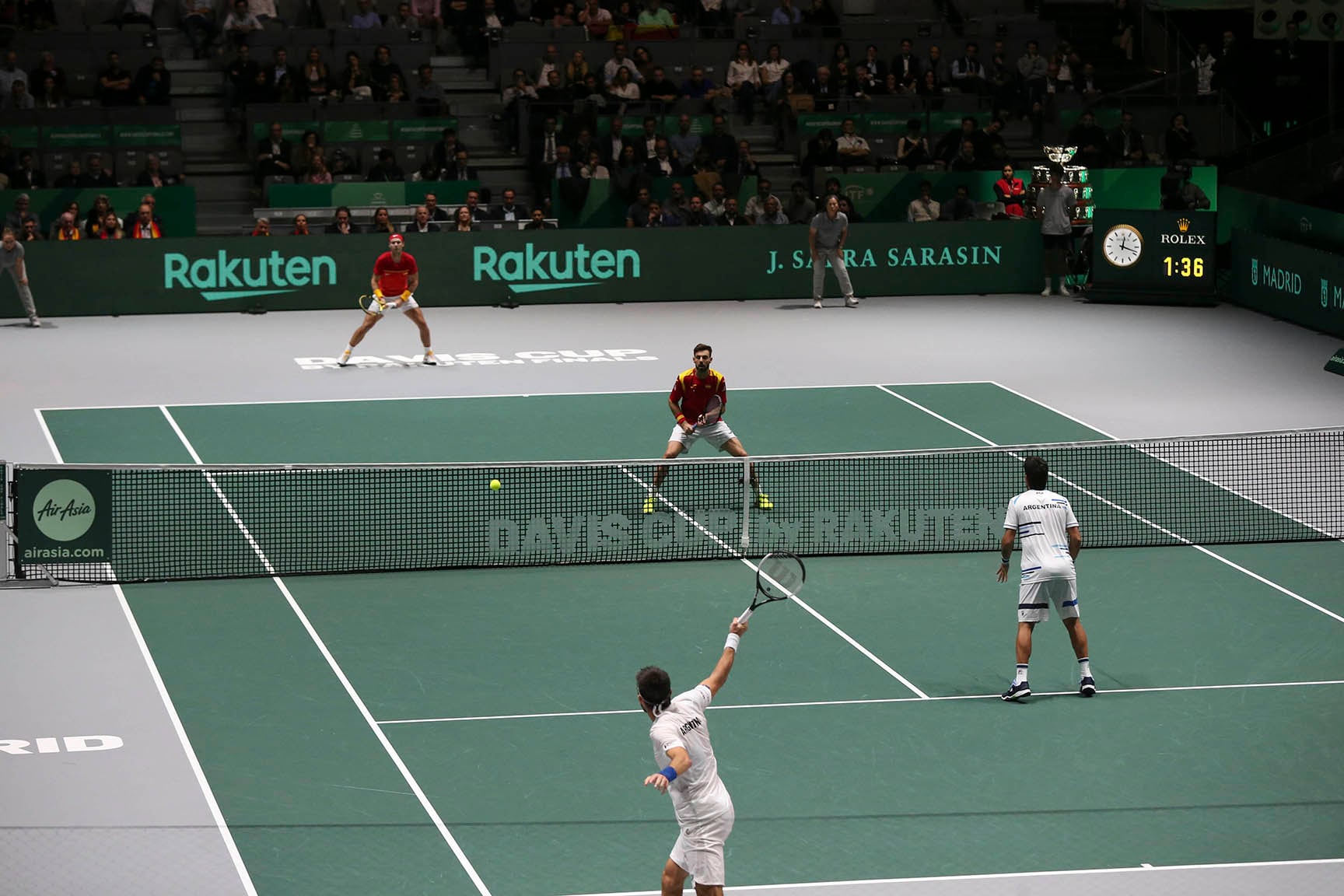 El doble argentino no pudo ante los españoles.