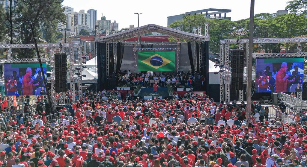 Acto de Lula en San Pablo. Foto: lula.com.br