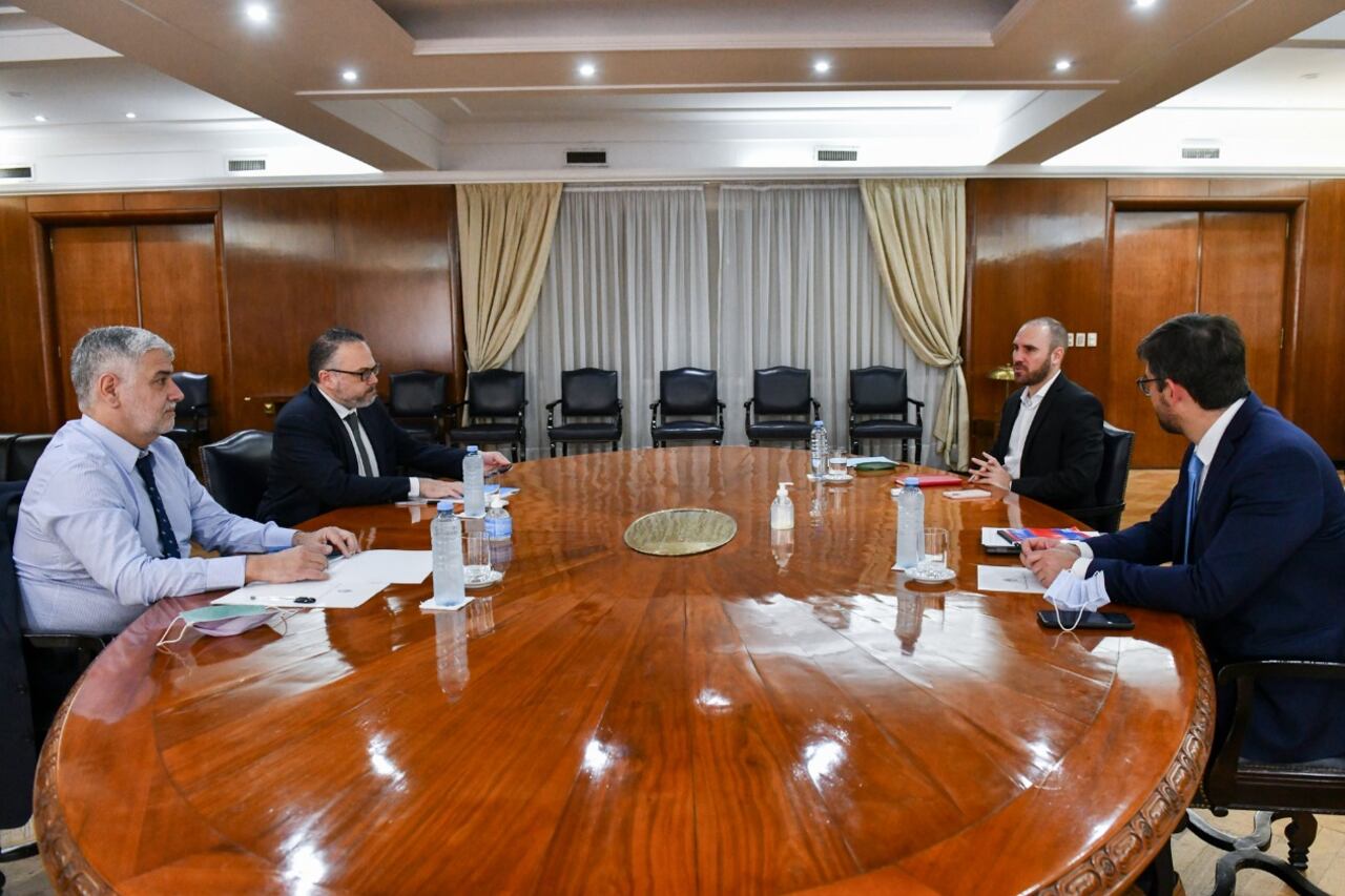 El encuentro del viernes en Economía. Guzmán, Kulfas, Feletti y Morra