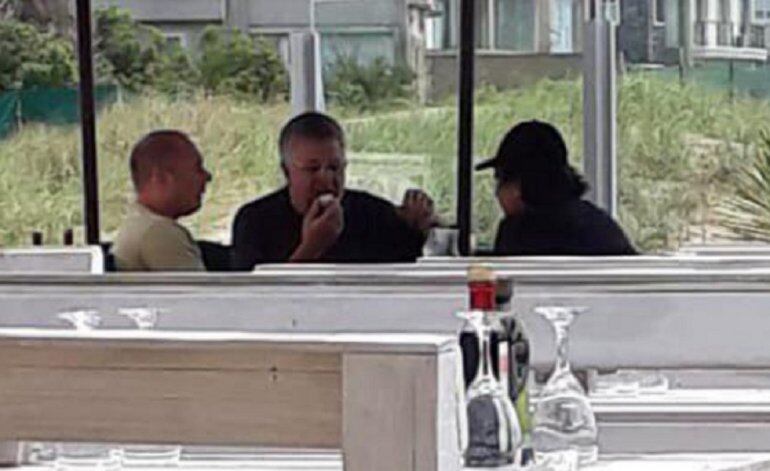 Stornelli junto a D´Alessio en una de las imágenes aportadas a la Justicia.