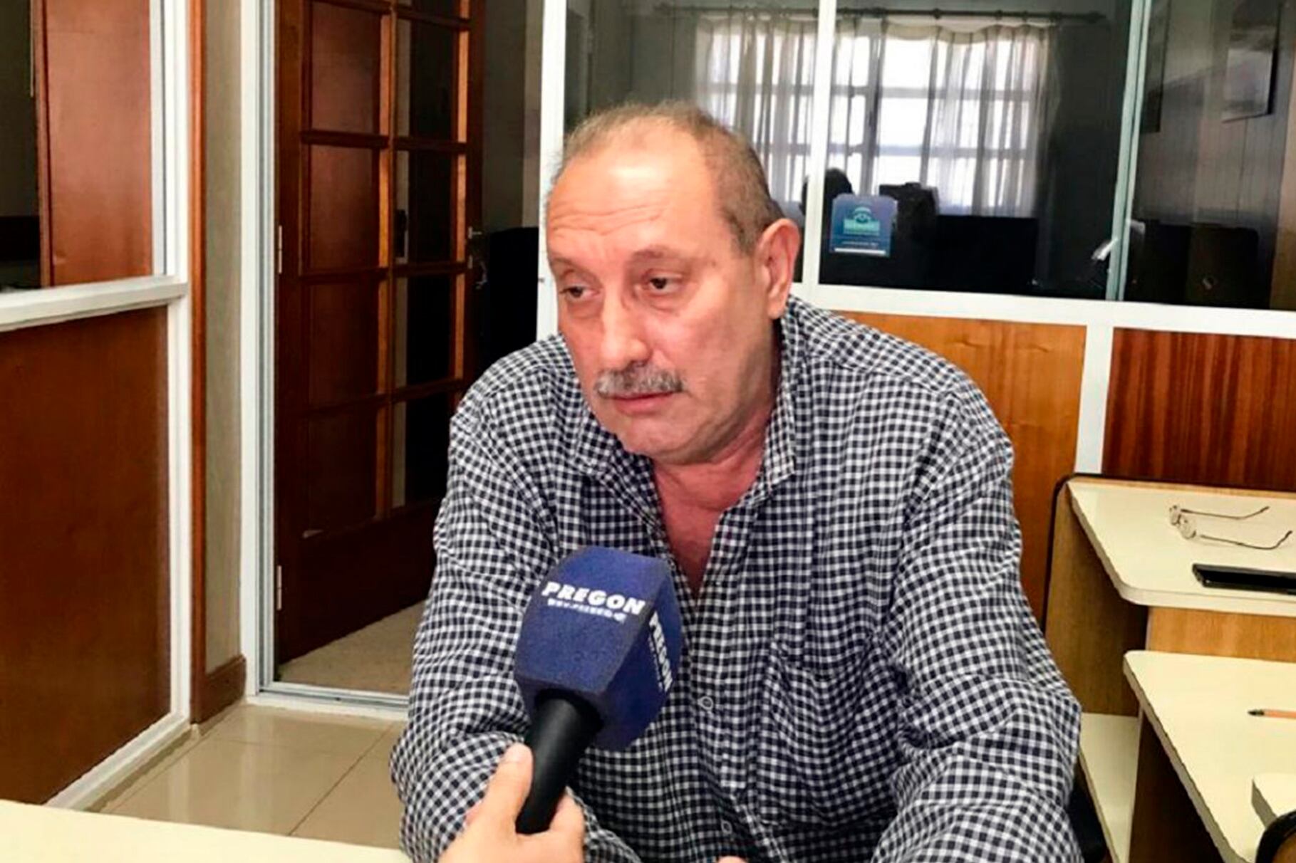 Rubén Pérez, secretario general del Sindicato de Petróleo, Gas y Biocombustible Santa Fe Sur.