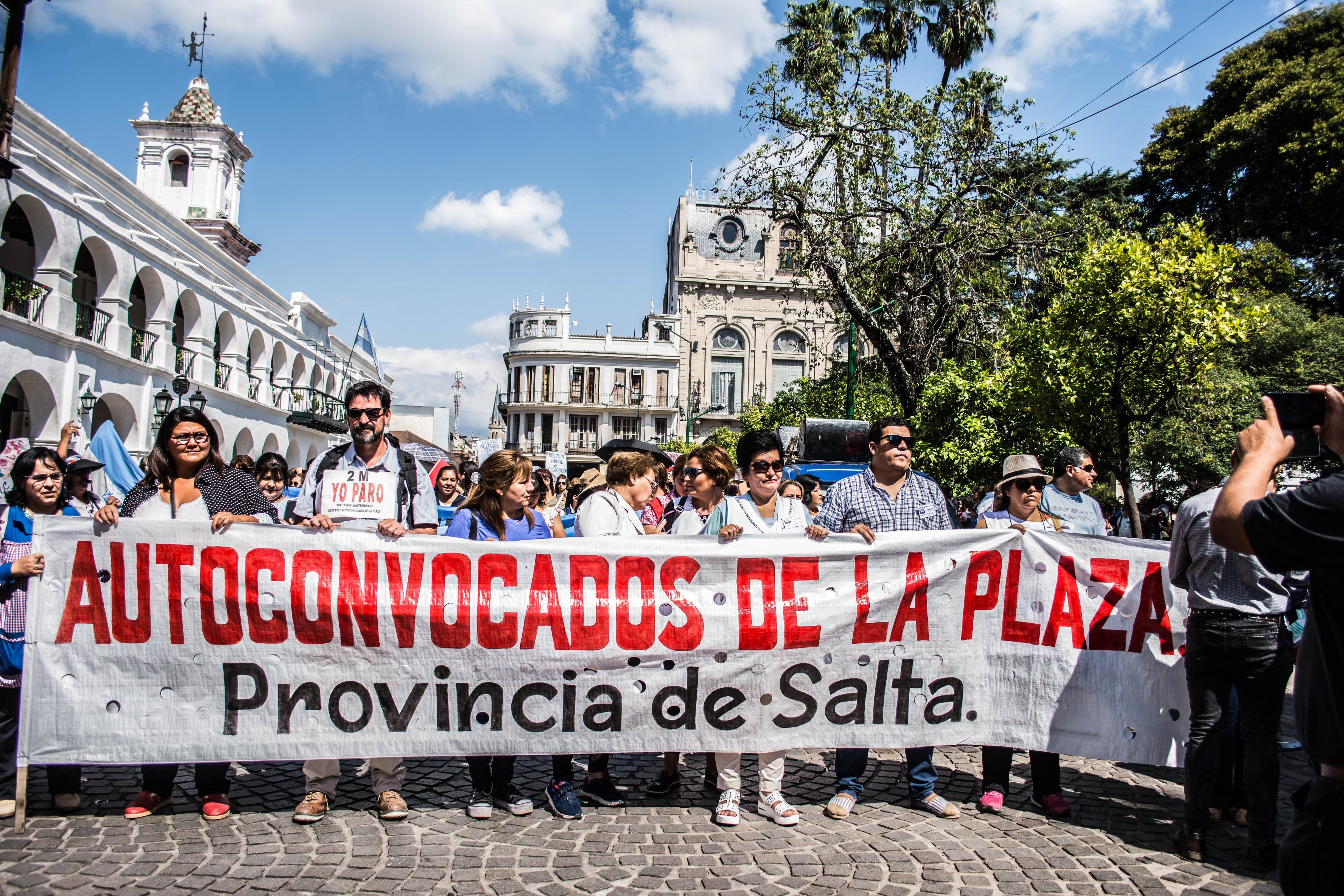 Movilización de los docentes en febrero 