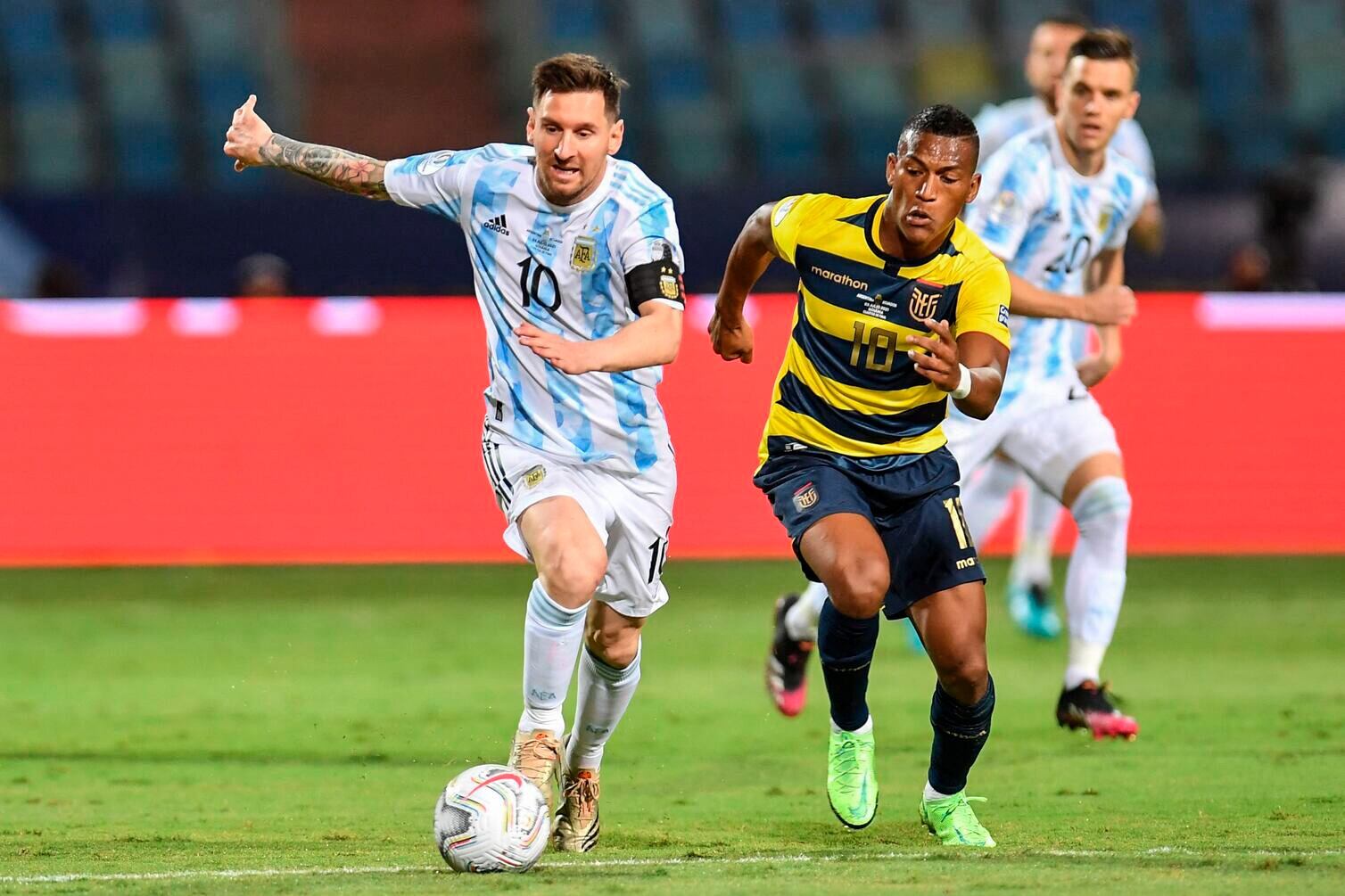El último Argentina-Ecuador fue en 2021 por los cuartos de la Copa América. La Selección ganó 3 a 0.