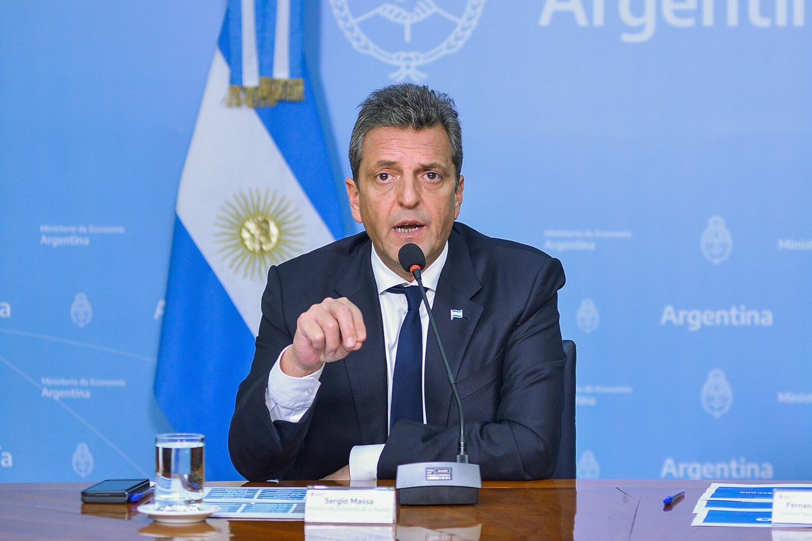 Sergio Massa, candidato presidencial de Unión por la Patria y también ministro de Economía.