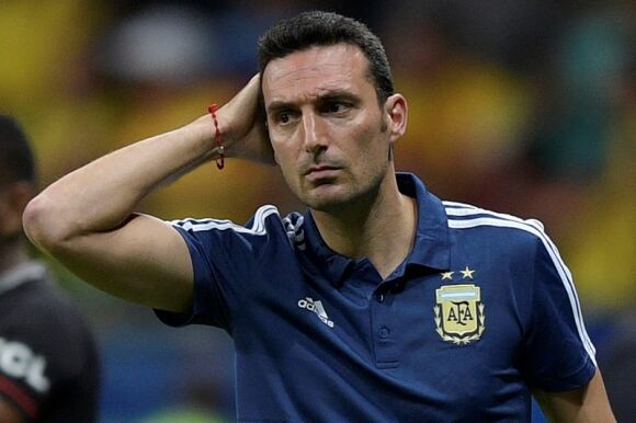 Lionel Scaloni dio una conferencia de prensa en la previa del partido entre Argentina e Italia. Imagen: AFP.