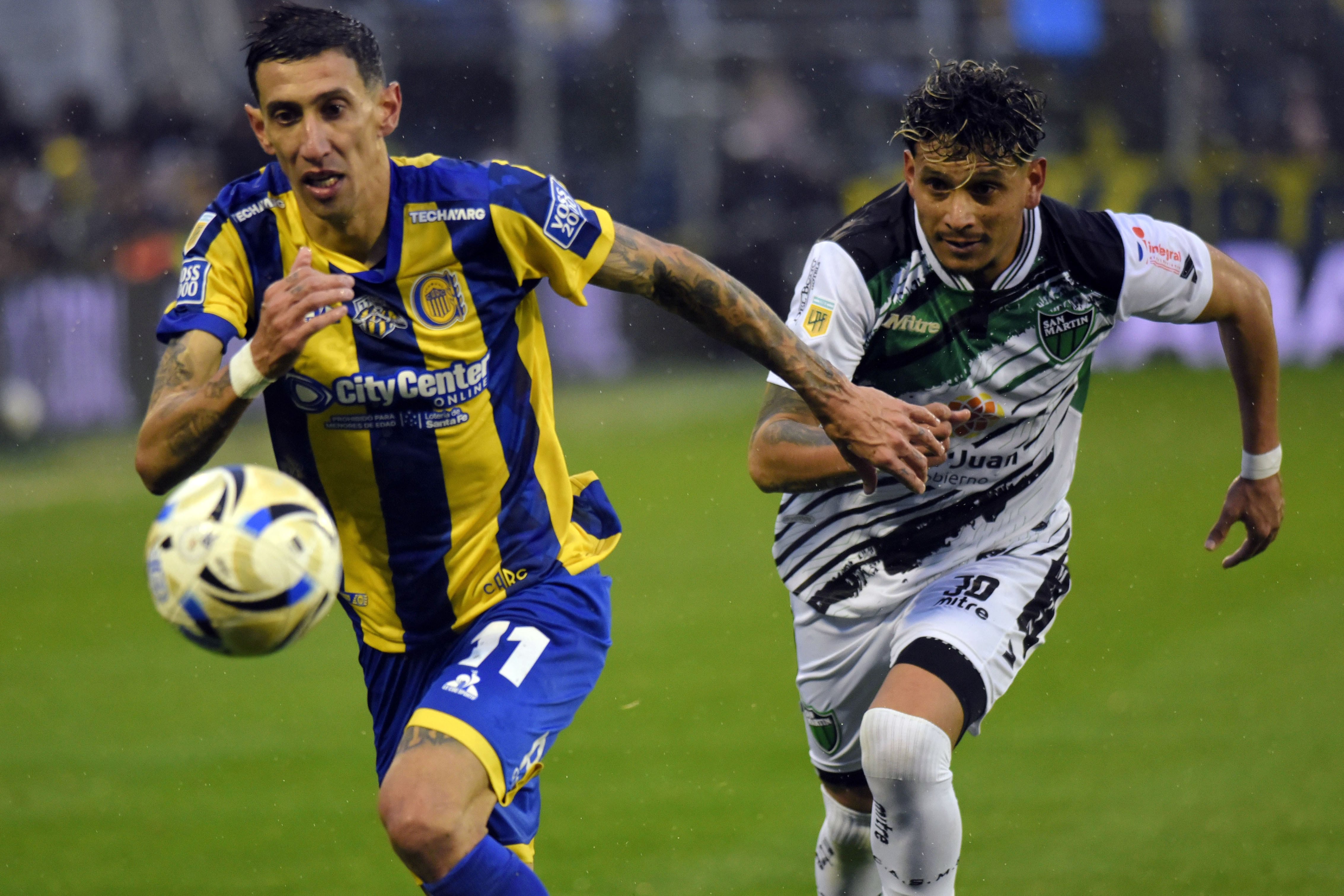 Di María intenta escaparse de la marca de Diarte