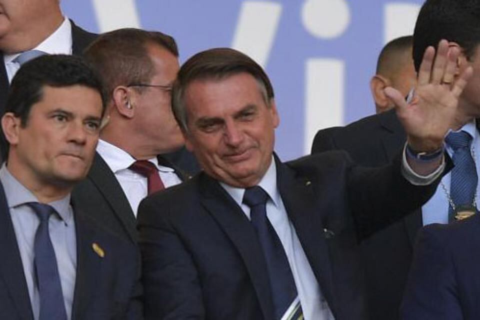 Sergio Moro junto a Jair Bolsonaro