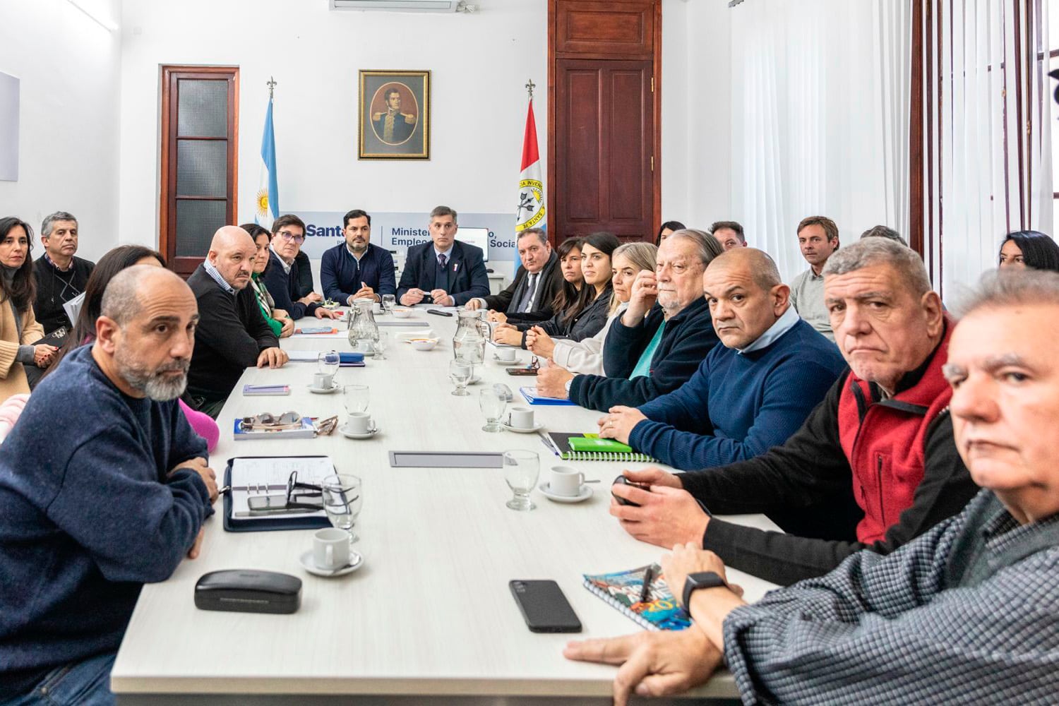 Ningún gremio se fue conforme con los planteos del gobierno.