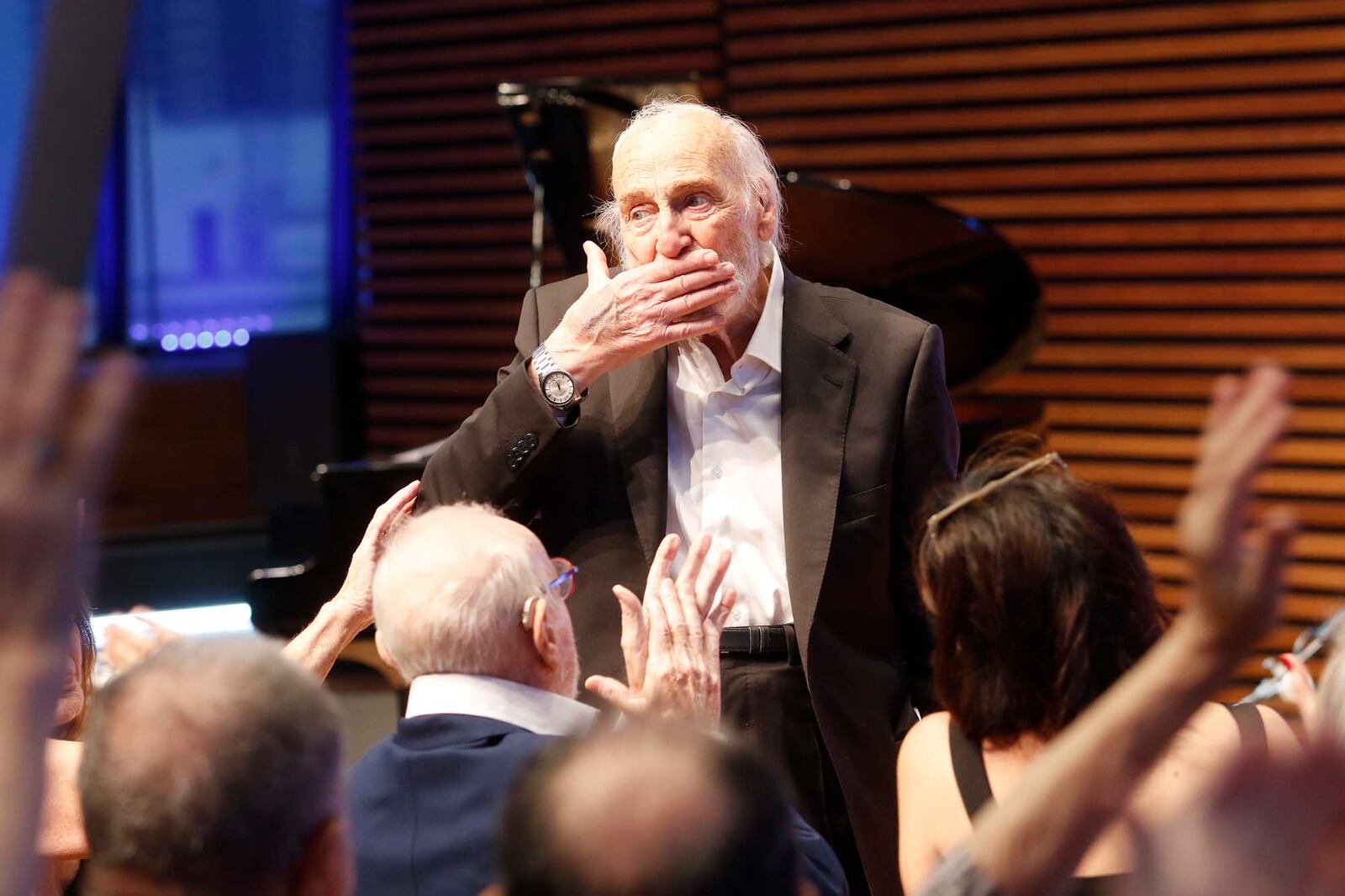 "Estoy contento de lo que he vivido", expresó Alterio en el homenaje.