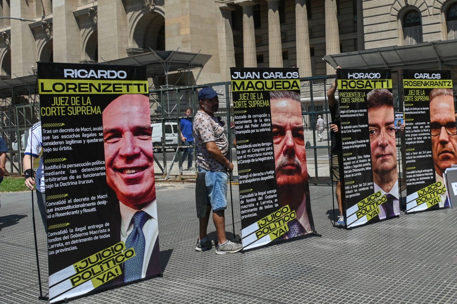 Ricardo Lorenzetti, Juan Carlos Maqueda, Horacio Rosatti y Carlos Rosenkrantz, los cuatro jueces de la Corte Suprema.
