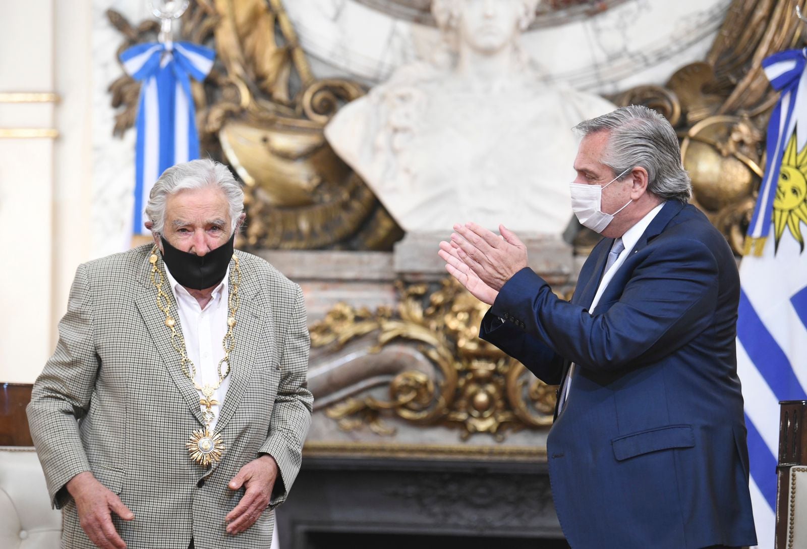 Pepe Mujica y Alberto Fernández.