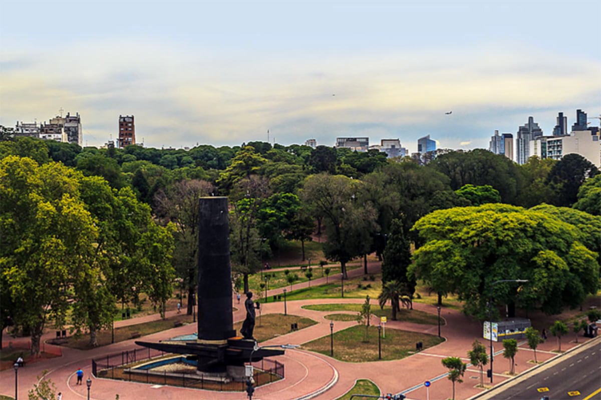 Vista aérea del Parque Lezama