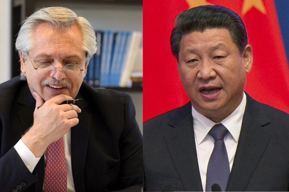 Alberto Fernández y Xijinping-