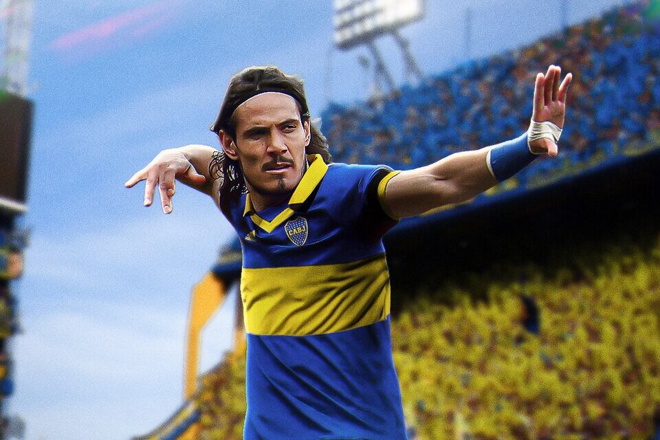 Cavani se debutará en Boca vs Nacional por Copa Libertadores. 